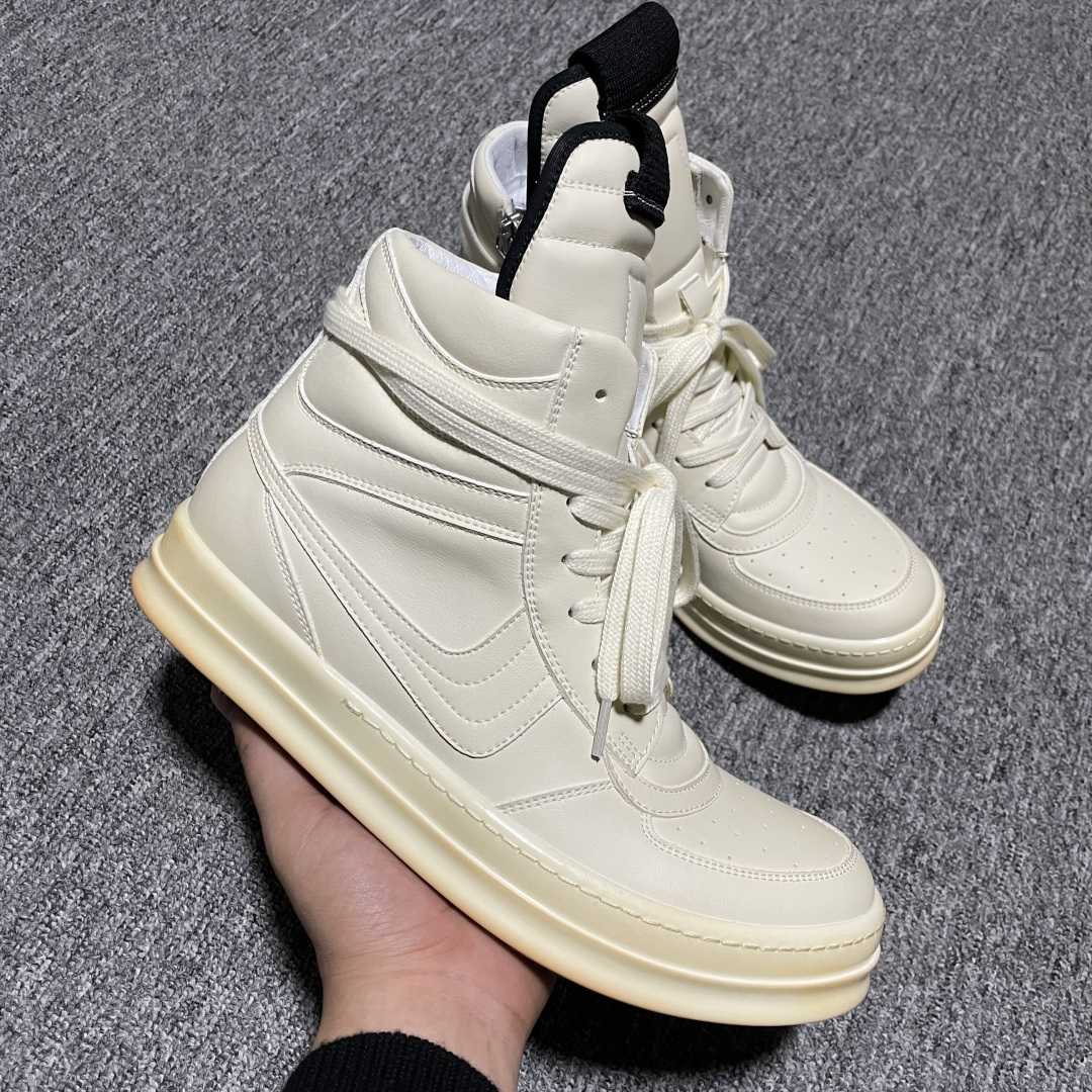 图片[6]-Rickowens 瑞克 欧文斯 OG 元年 \”Dunk \” 大耐克 高街高帮帆布休闲板鞋 独家私模大底 定制头层牛皮 针车间距都是极致还原 一比一规格礼盒装 重达3斤以上 外加定制欧文斯保护盒 全套包装及配件 高端零售专供品质 区别市场货 纯手工打造 每一只都是独一无二 有手工质感的味道 尺码：36 37 38 39 40 41 42 43 44 45 46 47 78-选品中心