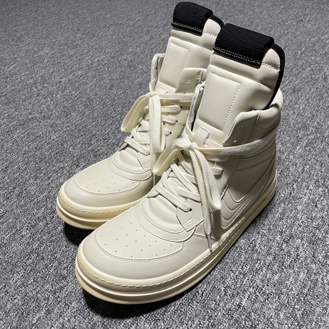 图片[4]-Rickowens 瑞克 欧文斯 OG 元年 \”Dunk \” 大耐克 高街高帮帆布休闲板鞋 独家私模大底 定制头层牛皮 针车间距都是极致还原 一比一规格礼盒装 重达3斤以上 外加定制欧文斯保护盒 全套包装及配件 高端零售专供品质 区别市场货 纯手工打造 每一只都是独一无二 有手工质感的味道 尺码：36 37 38 39 40 41 42 43 44 45 46 47 78-选品中心