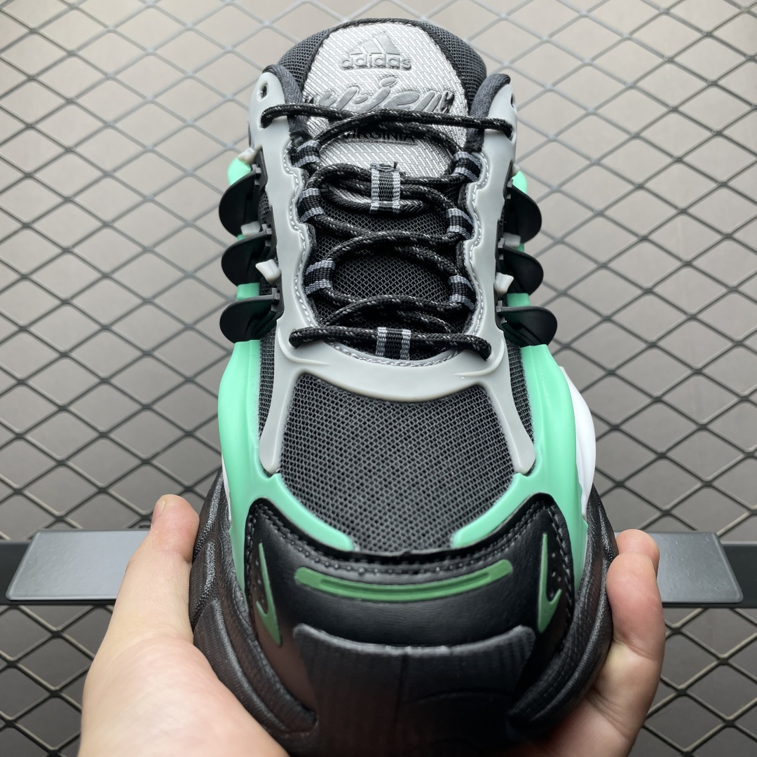 图片[9]-外贸爆款 Pharrell x AD Adistar Jellyfish 联名款低帮复古风老爹鞋 JP9276 未来科技感十足 以3D风格焕新演绎标志性三条纹 为造型添上点睛之笔 金属质感视觉效果TPU自带哑光反射 非常的细节 最大的亮点无疑是鞋屁股 大块的tpu包裹 让增高的大底不再突兀 更显腿长脚细 尺码：36 36.5 37 38 38.5 39 40 40.5 41 42 42.5 43 44 44.5 45 46 47-选品中心