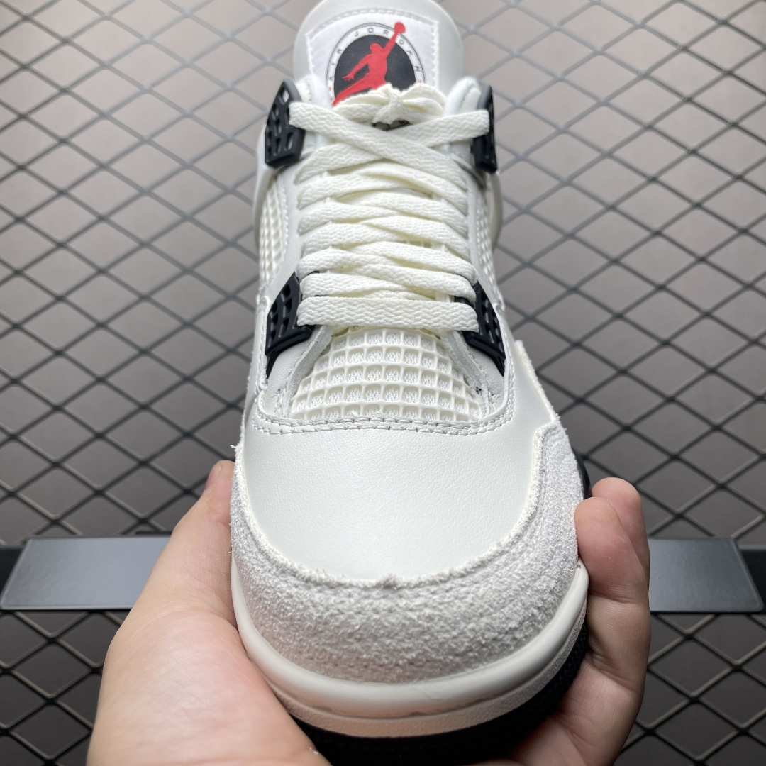 图片[9]-Air Jordan 4 AJ4乔4 文化篮球鞋 IM4002-100 专业AJ大厂出品 主力合作工厂 优势供应市场 一线大厂水准 平民价格定位 全新模具开发 纯正4代正确鞋型 进口头层皮料 高清洁度 立体高频 四线中底拉帮 网格大小 各方面细节都不错 品质完全碾压市面诸多嘴炮\”纯原\”杀猪版本 尺码：40 40.5 41 42 42.5 43 44 44.5 45 46 47.5-选品中心