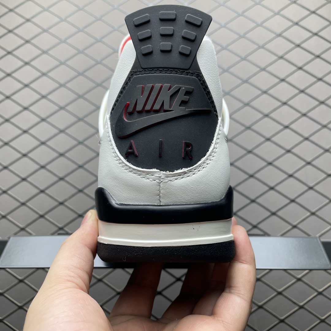 图片[2]-Air Jordan 4 AJ4乔4 文化篮球鞋 IM4002-100 专业AJ大厂出品 主力合作工厂 优势供应市场 一线大厂水准 平民价格定位 全新模具开发 纯正4代正确鞋型 进口头层皮料 高清洁度 立体高频 四线中底拉帮 网格大小 各方面细节都不错 品质完全碾压市面诸多嘴炮\”纯原\”杀猪版本 尺码：40 40.5 41 42 42.5 43 44 44.5 45 46 47.5-选品中心