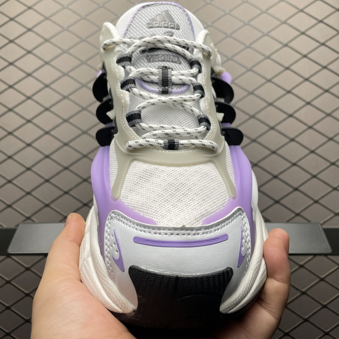 图片[9]-外贸爆款 Pharrell x AD Adistar Jellyfish 联名款低帮复古风老爹鞋 JP9272 未来科技感十足 以3D风格焕新演绎标志性三条纹 为造型添上点睛之笔 金属质感视觉效果TPU自带哑光反射 非常的细节 最大的亮点无疑是鞋屁股 大块的tpu包裹 让增高的大底不再突兀 更显腿长脚细 尺码：36 36.5 37 38 38.5 39 40 40.5 41 42 42.5 43 44 44.5 45 46 47-选品中心