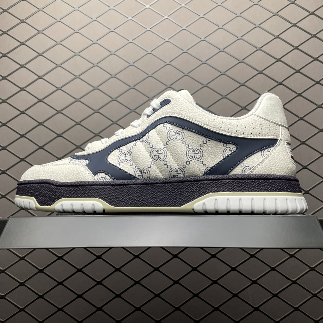 海淘专供 Gucci 古驰 RE-Web 春夏新款 复古休闲板鞋 海淘代购专供品质 正确楦型 配件齐全 进口皮料/原版羊皮内里 匠心打造 其用料及细节已争取最大限度还原公司正品 实拍如图 所见即所得 谨防混卖 尺码：39 40 41 42 43 44 45-选品中心