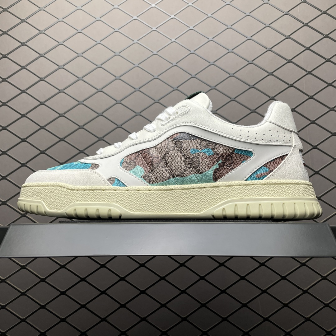 海淘专供 Gucci 古驰 RE-Web 春夏新款 复古休闲板鞋 海淘代购专供品质 正确楦型 配件齐全 进口皮料/原版羊皮内里 匠心打造 其用料及细节已争取最大限度还原公司正品 实拍如图 所见即所得 谨防混卖 尺码：39 40 41 42 43 44 45-选品中心