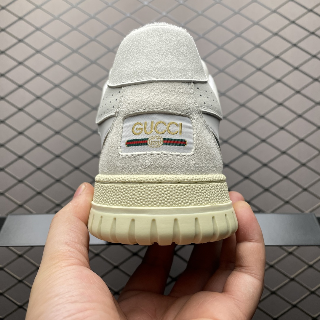 图片[2]-海淘专供 Gucci 古驰 RE-Web 春夏新款 复古休闲板鞋 海淘代购专供品质 正确楦型 配件齐全 进口皮料/原版羊皮内里 匠心打造 其用料及细节已争取最大限度还原公司正品 实拍如图 所见即所得 谨防混卖 尺码：39 40 41 42 43 44 45-选品中心
