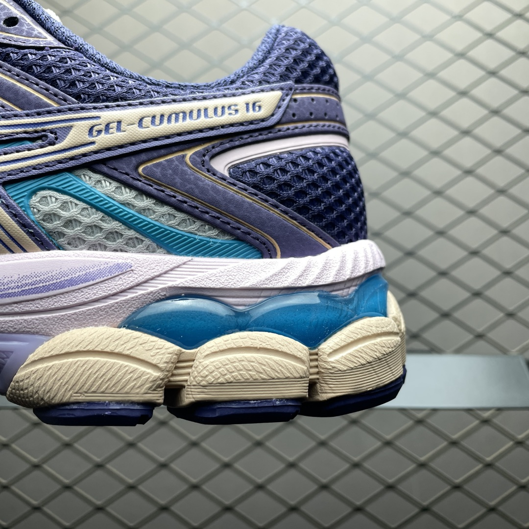 Asics Gel-Cumulus 16 亚瑟士 网面低帮休闲运动鞋 1203A763-020 采用双层