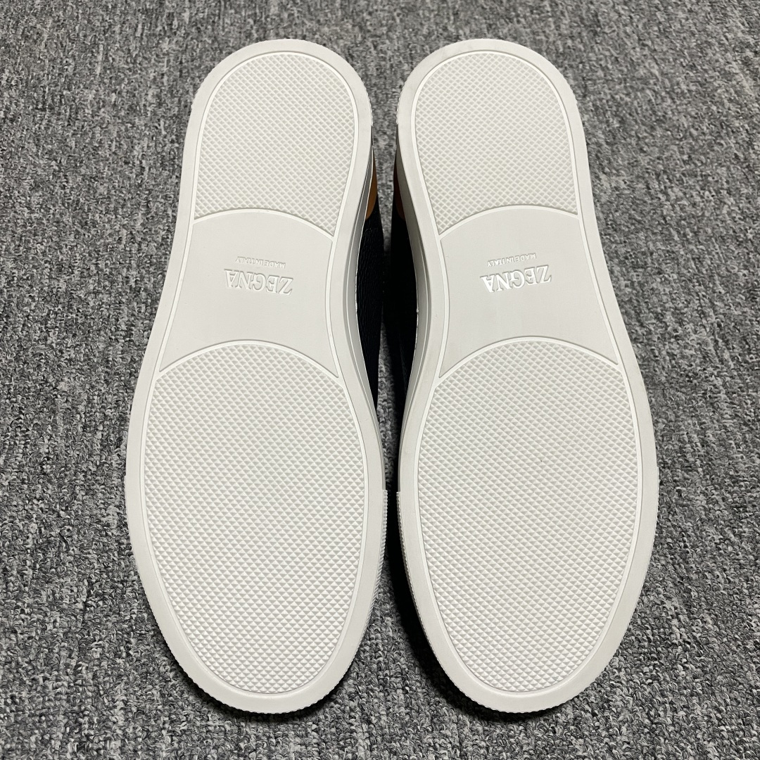 纯原 Zegna 杰尼亚 Triple Stitch 老钱风 圆头平底 低帮休闲板鞋 海淘代购充Z品质 
