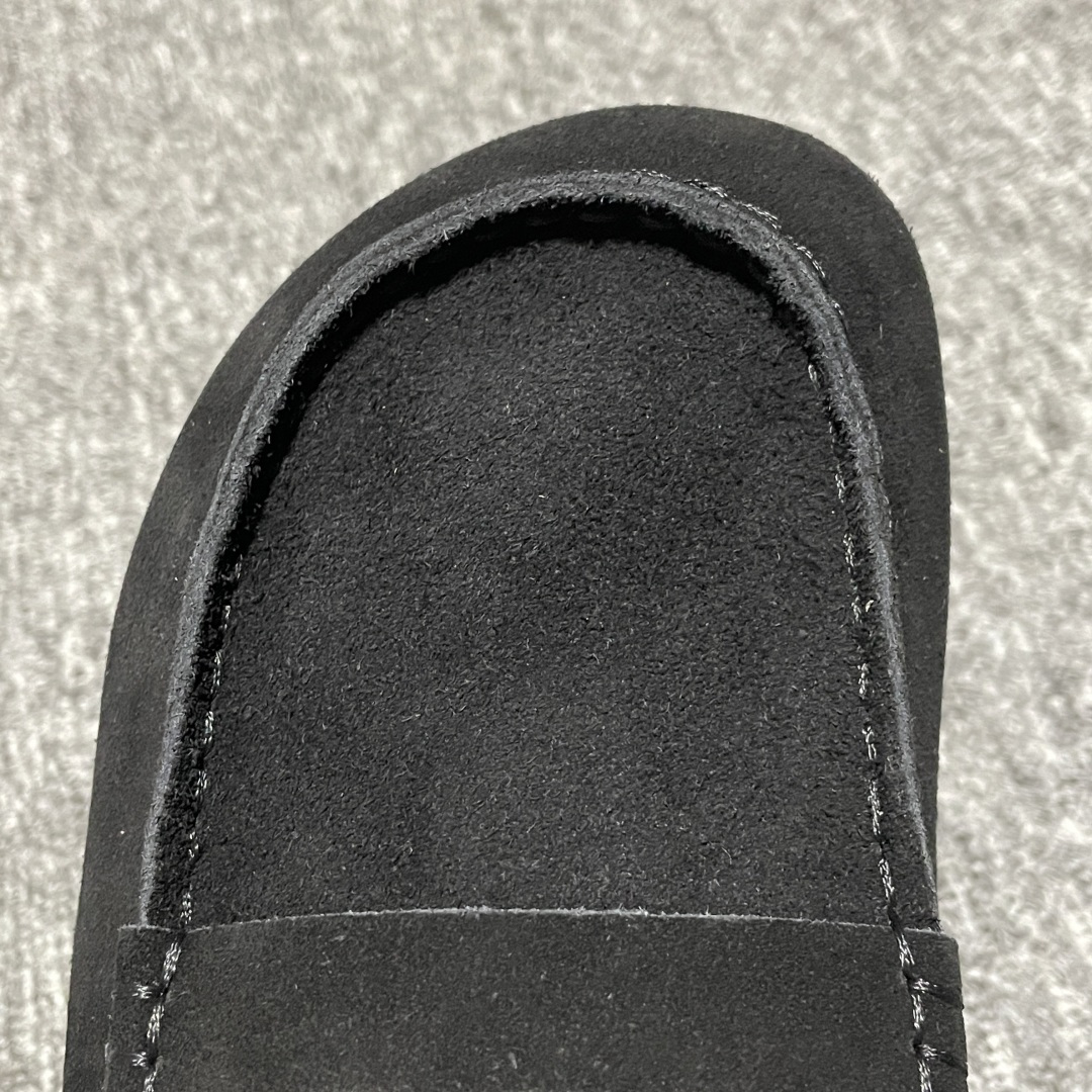 Birkenstock 博肯 Naples Wrapped 老钱风 黑色 穆勒系列包头乐福牛皮绒面革复古