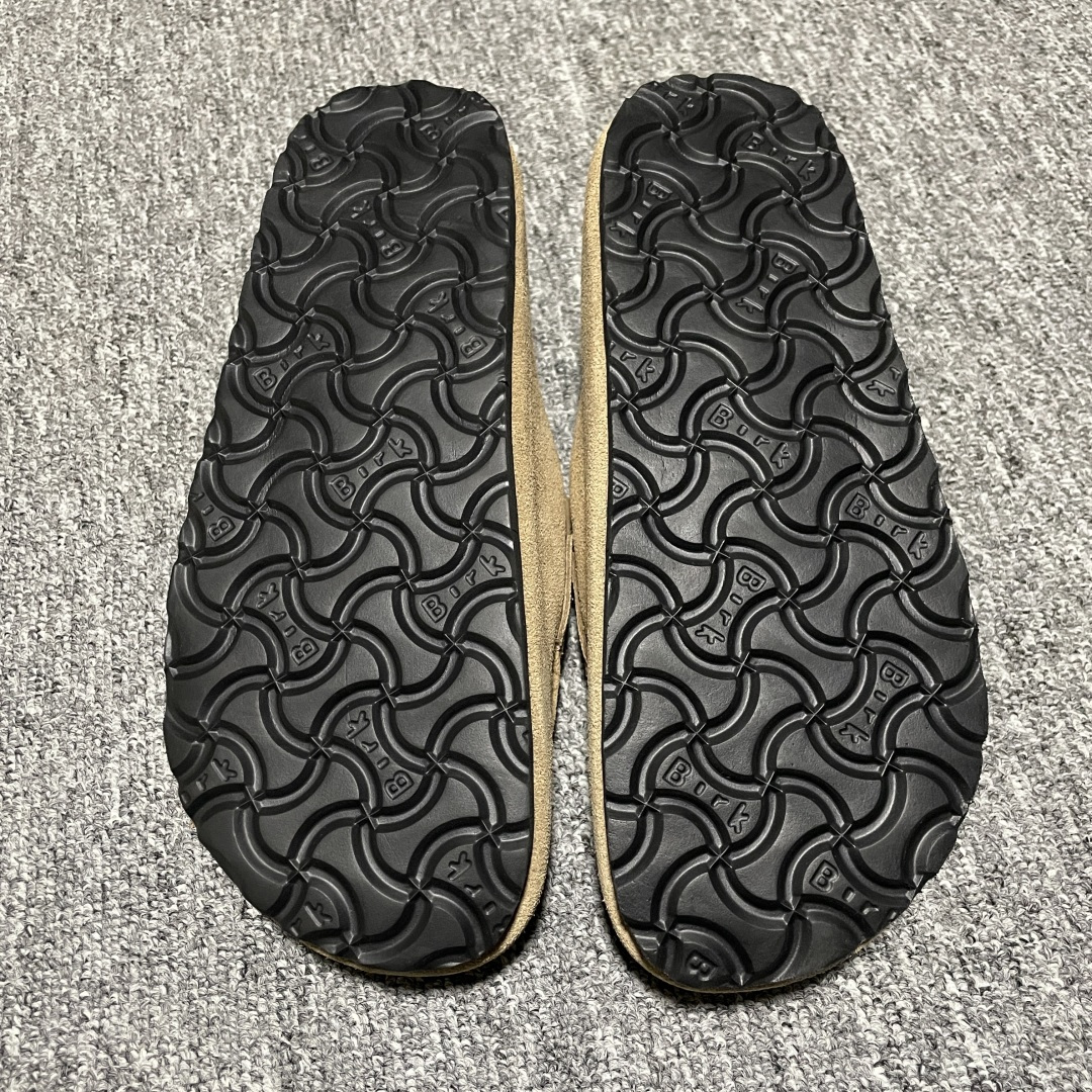 Birkenstock 博肯 Naples Wrapped 老钱风 棕色 穆勒系列包头乐福牛皮绒面革复古