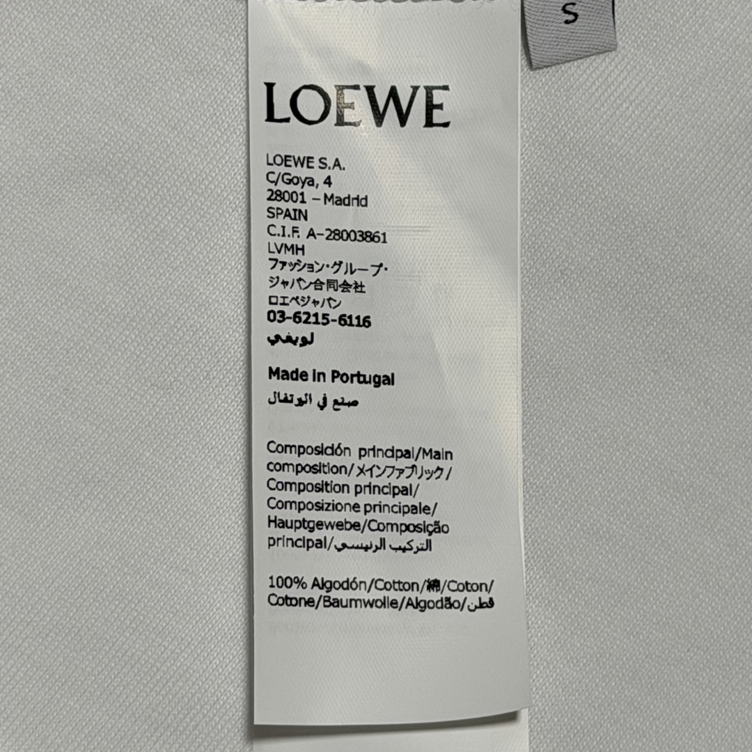 S# Loewe 罗意威 小猫刺绣短袖 真正原版购回开发打板 高端零售专供 品质保证 100%放心出街 