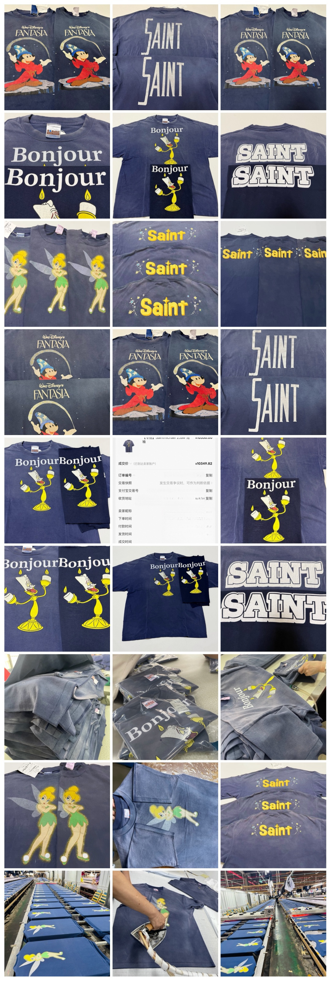 S# Saint Michael 烛台人卢米亚印花短袖 真正原版购回开发打板 高端零售专供 品质保证 1