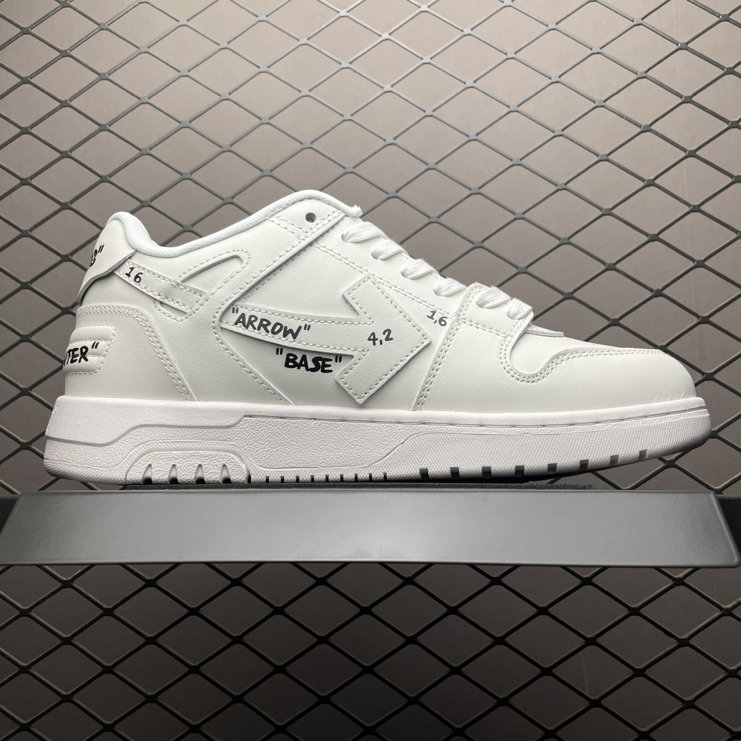 Off-White Out of Office 低帮复古休闲鞋 该款运动鞋单品有皮质制成饰有品牌标志性 