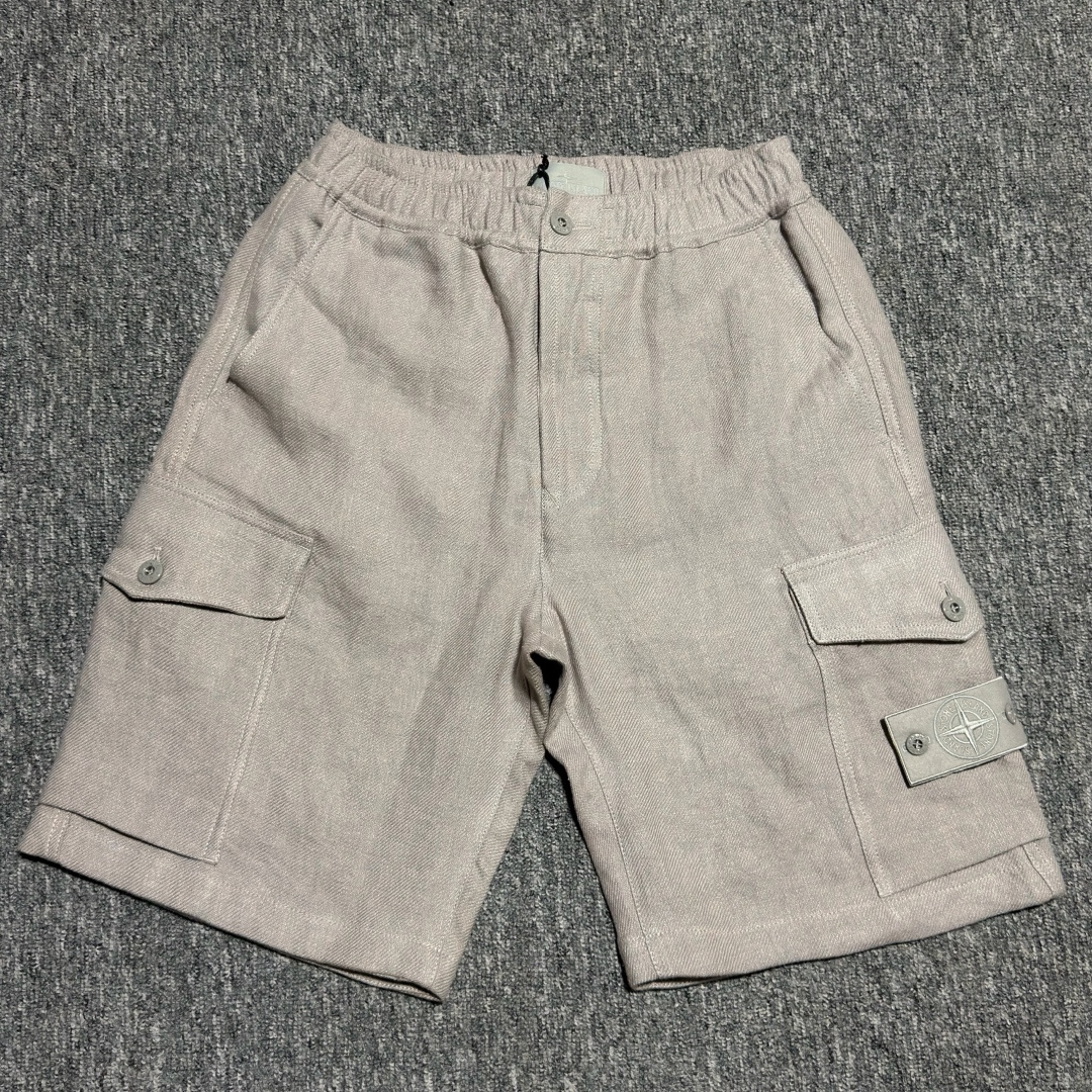 S# Stone Island 石头岛 亚麻短裤 真正原版购回开发 高端零售专供 品质保证 100%放心