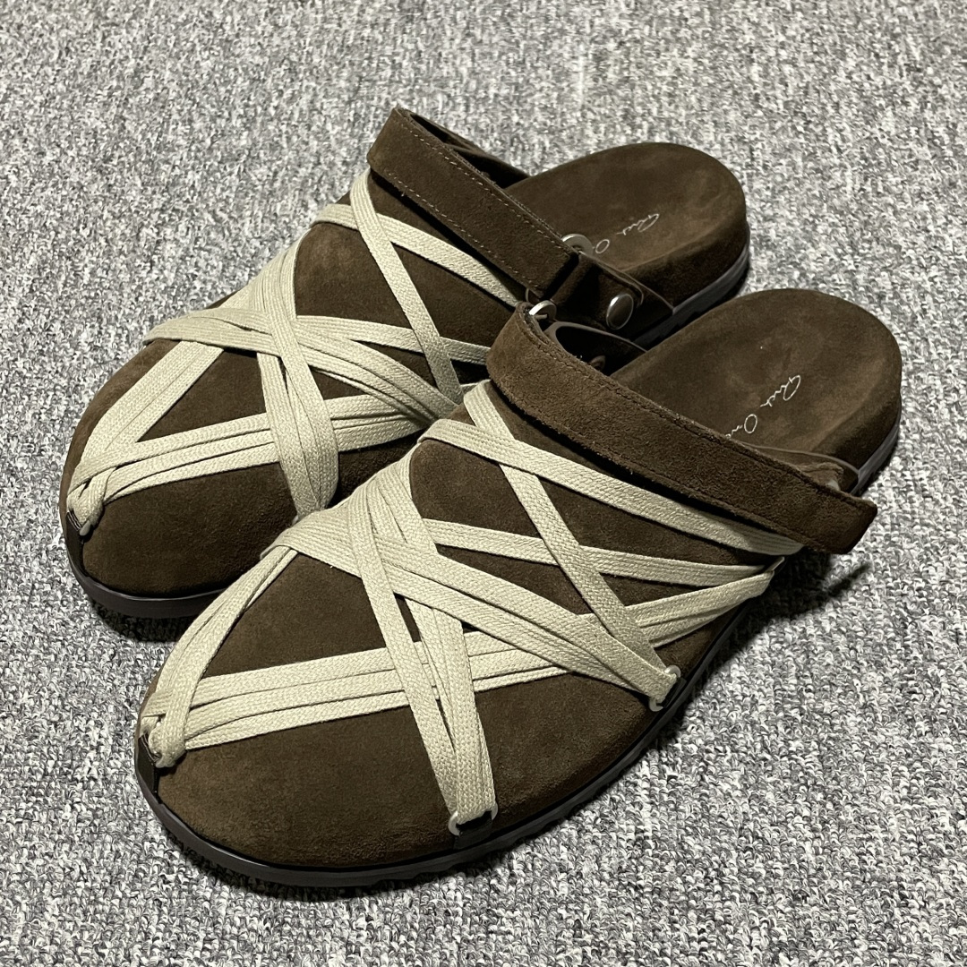 Rick Owens RO Mega 瑞克·欧文斯 疯狂绑带 慕勒拖鞋 高端零售外贸平台专供版 原鞋开发