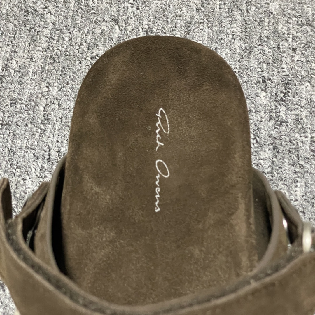 Rick Owens RO Mega 瑞克·欧文斯 疯狂绑带 慕勒拖鞋 高端零售外贸平台专供版 原鞋开发