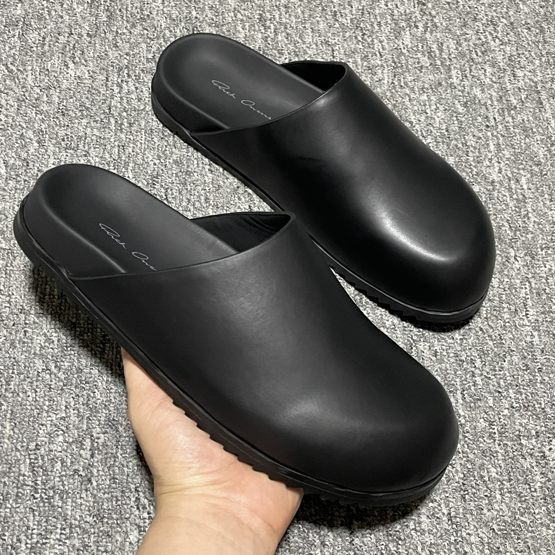 Rick Owens RO Mega 瑞克·欧文斯 慕勒半拖鞋 高端零售外贸平台专供版 原鞋开发拆解原版