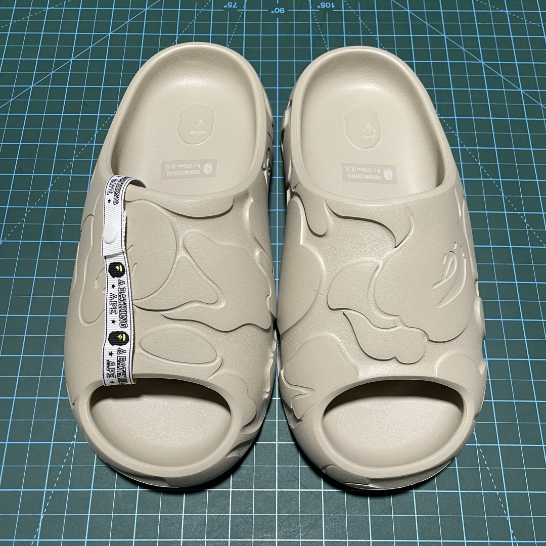 平台专供版 纯原 Bape 明星同款 猿人头 EVA 一字拖鞋 东莞原厂数据 正确钢印 正确色卡 区别市面通货版本 定制