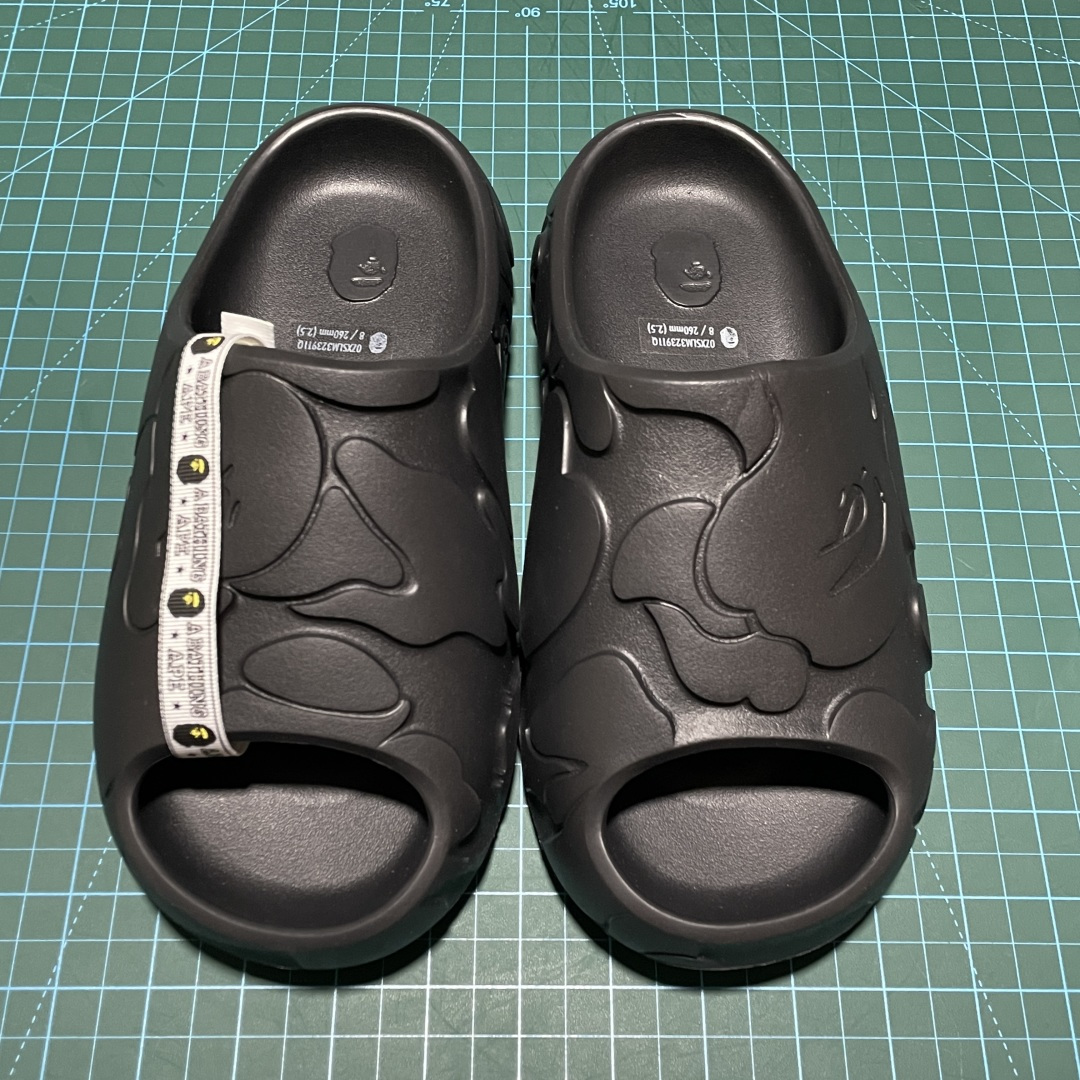 平台专供版 纯原 Bape 明星同款 猿人头 EVA 一字拖鞋 东莞原厂数据 正确钢印 正确色卡 区别市面通货版本 定制