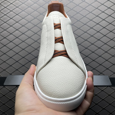 Zegna 杰尼亚 Triple Stitch 老钱风 荔枝纹批次 圆头平底 低帮休闲板鞋 海淘代购专供品质 进口头层牛 Zegna 杰尼亚 Triple Stitch 老钱风 荔枝纹批次 圆头平底 低帮休闲板鞋 海淘代购专供品质 进口头层牛