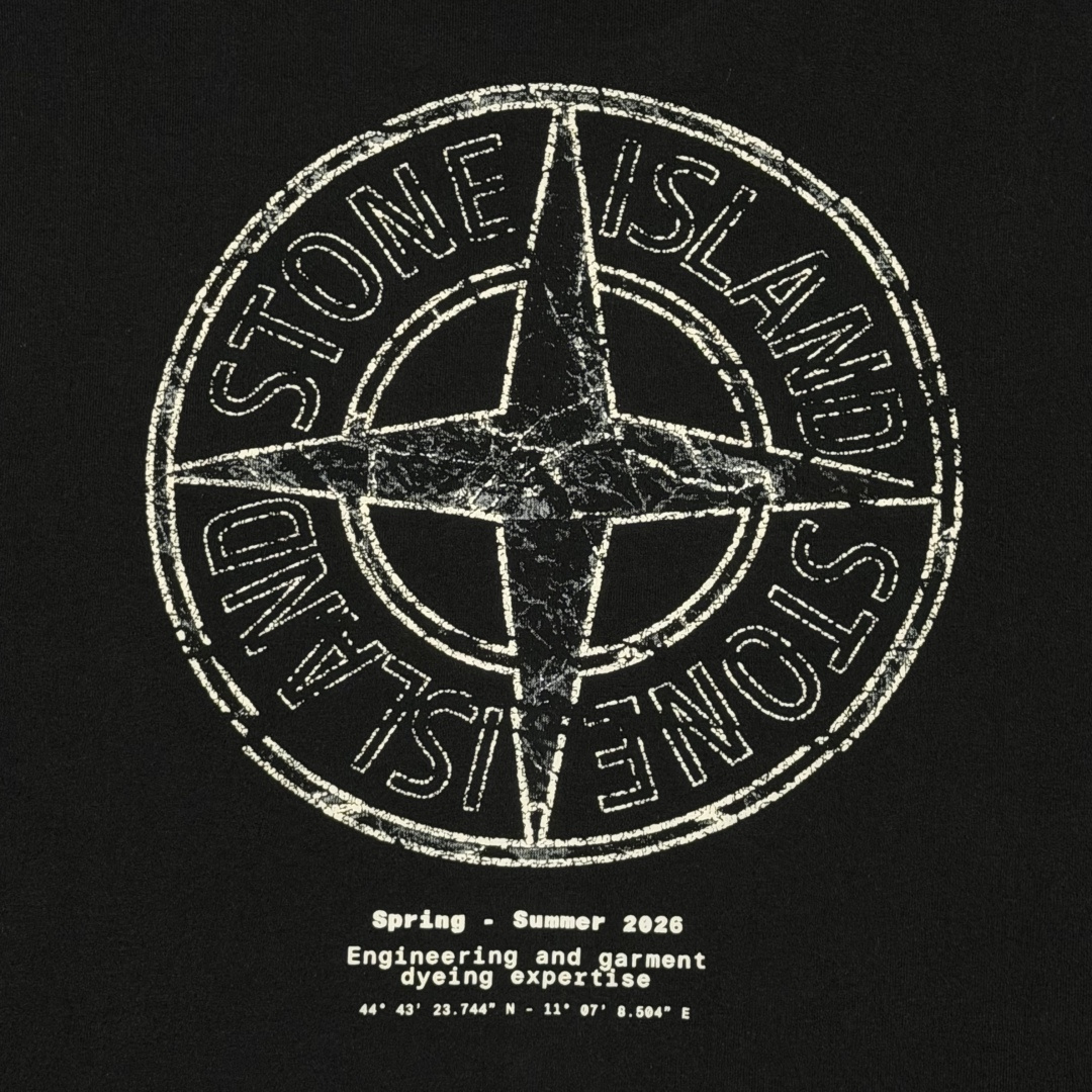 S# Stone Island 石头岛 斑驳罗盘印花长袖 真正原版购回开发 高端零售专供 品质保证 100%放心出街 尺