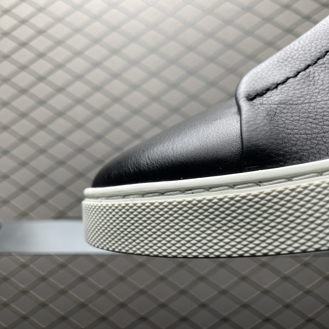纯原 Zegna 杰尼亚 Triple Stitch 老钱风 圆头平底 低帮休闲板鞋 海淘代购充Z品质 高端外贸 平台零