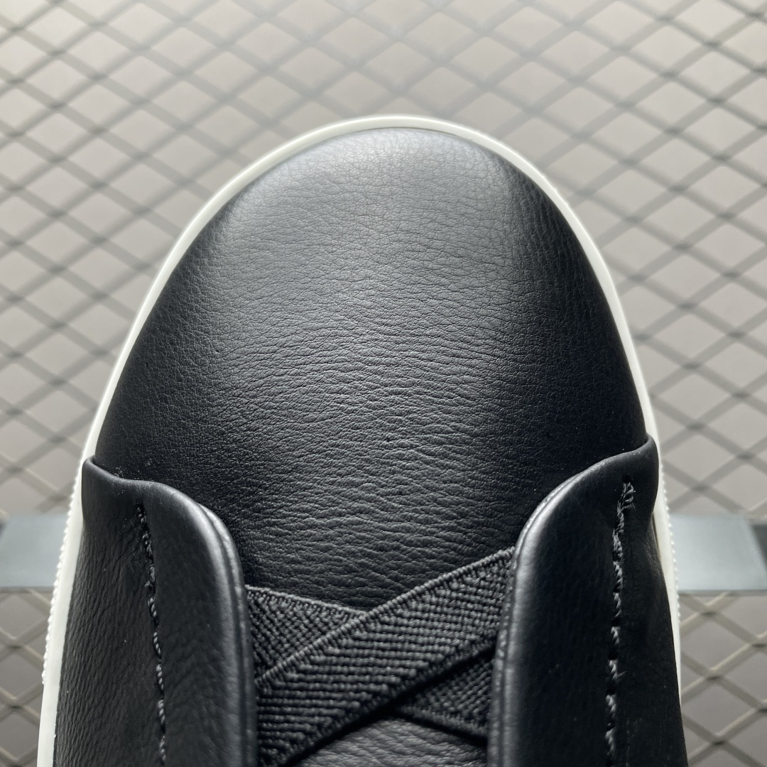 纯原 Zegna 杰尼亚 Triple Stitch 老钱风 圆头平底 低帮休闲板鞋 海淘代购充Z品质 高端外贸 平台零