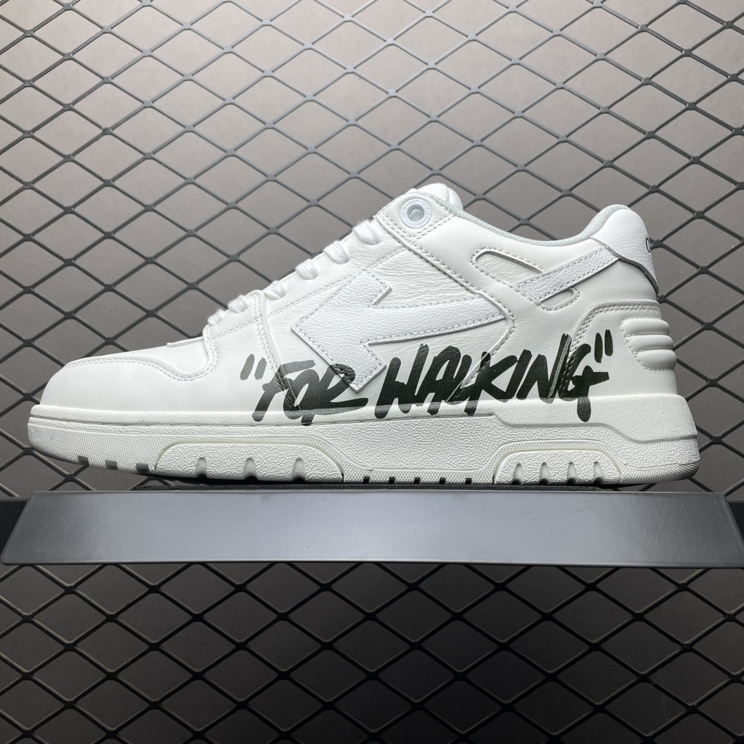 Off-White Out of Office 低帮复古休闲鞋 全新版本 全头层品质 该款运动鞋单品有皮质制成饰有品牌标