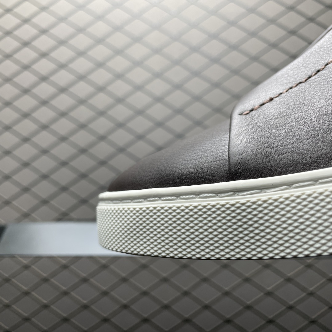 纯原 Zegna 杰尼亚 Triple Stitch 老钱风 圆头平底 低帮休闲板鞋 海淘代购充Z品质 高端外贸 平台零