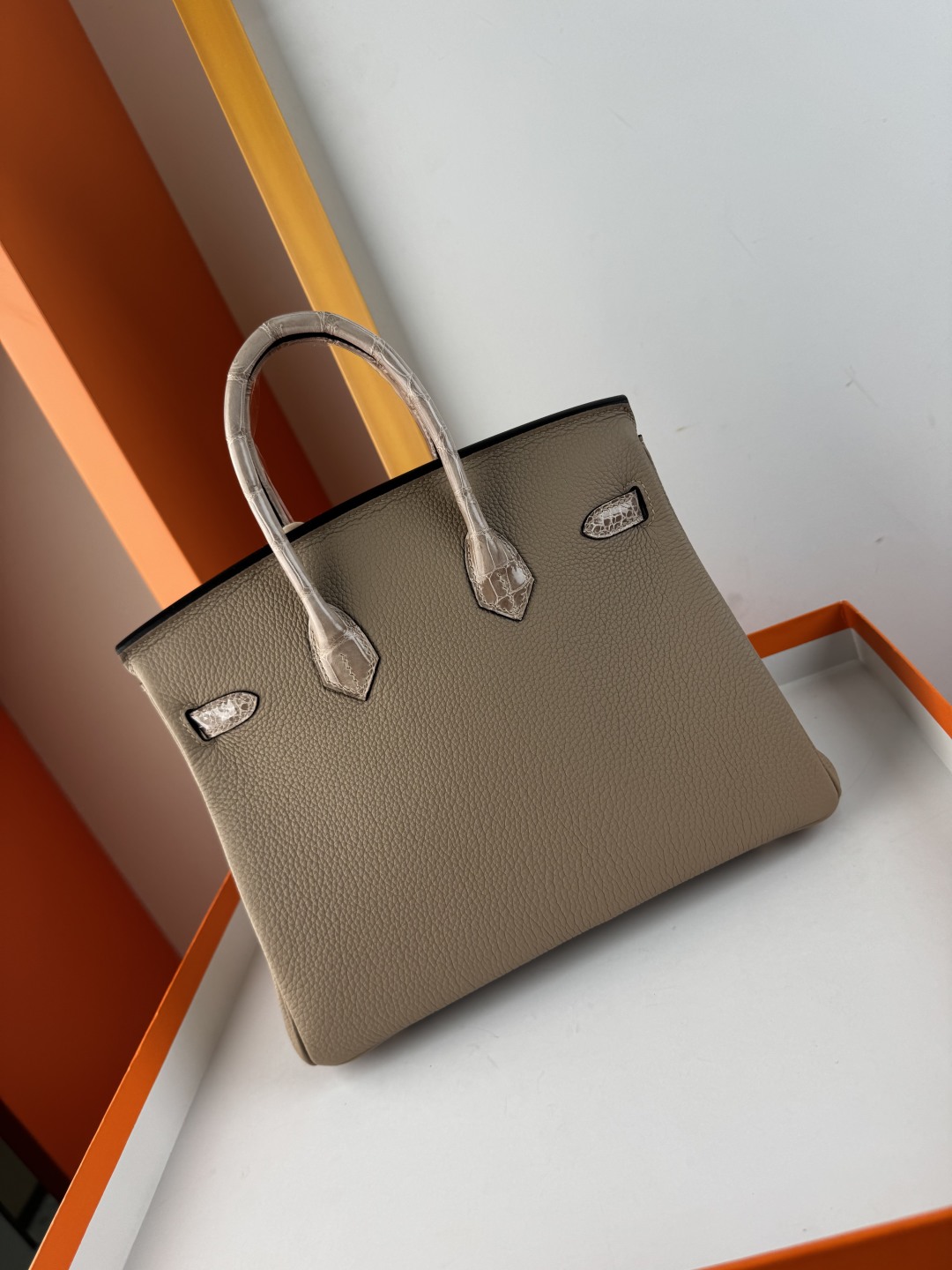 Chic Birkin 25cm Touch Bag: Togo Leather & Crocodile Trim, Gold Hardware 11 cmp i1749883623685 3879 0 9