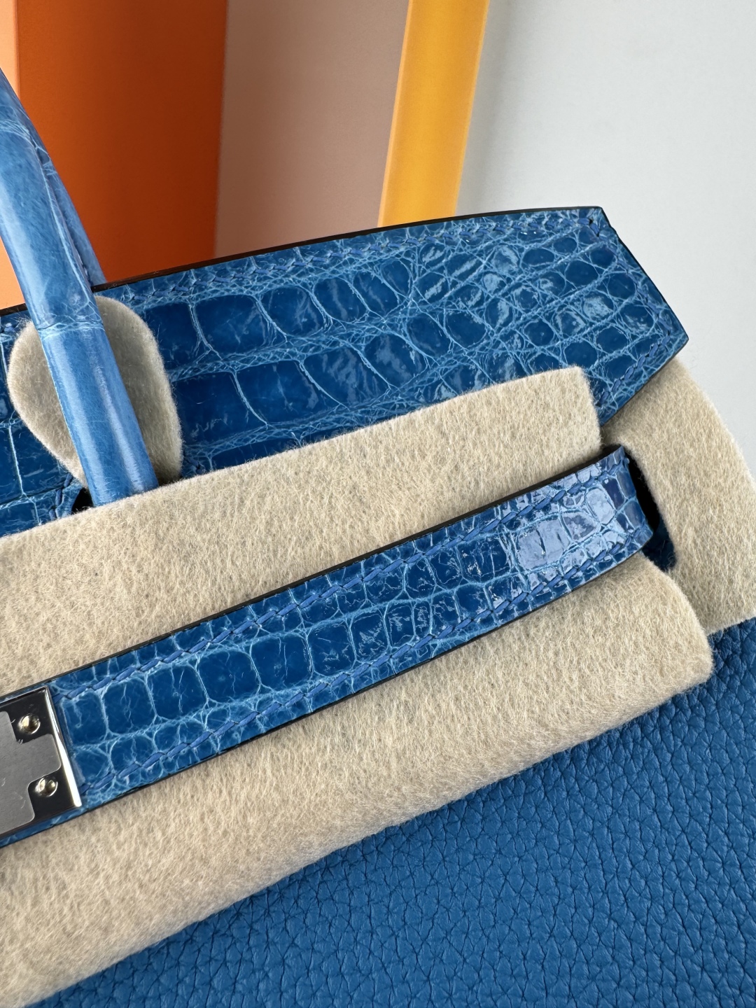 Birkin 25cm Touch Handbag, Togo Leather and Shiny Crocodile, Silver Hardware 8 cmp i1749898930145 7155 0 6
