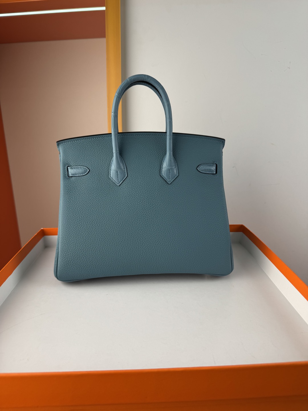 Birkin 25cm Touch Togo Leather with Matte Alligator Leather - Sky Blue 2 cmp i1750142795366 2080 0 1