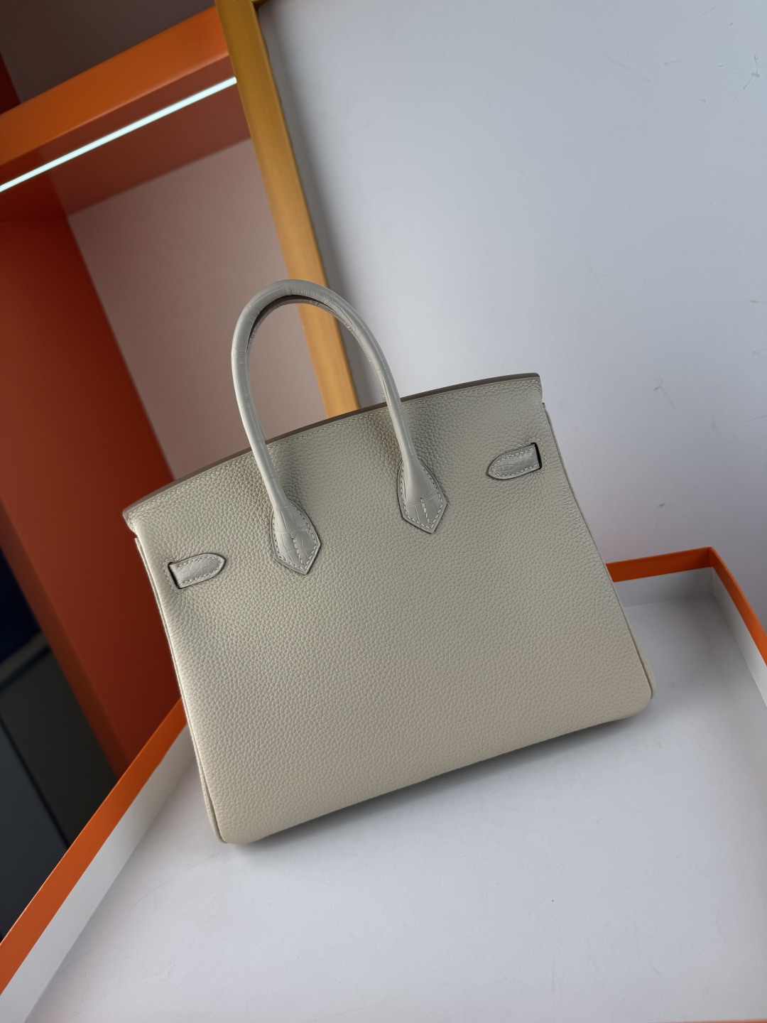 Hermès Birkin 25cm Touch: Togo Leather & Matte Alligator – Milkshake White 9 cmp i1750153730895 9955 0 8