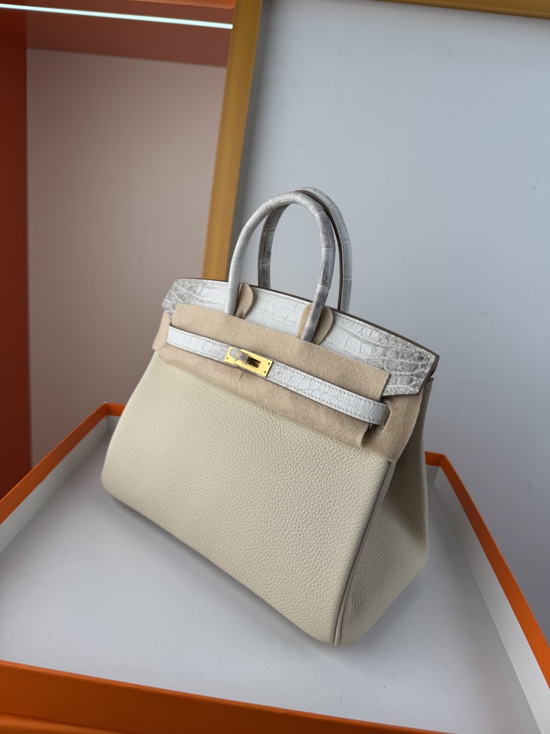 Hermes Birkin 25cm Touch Himalaya Togo Leather Bag with Gold Hardware 5 cmp i1750156289181 7454 0 3