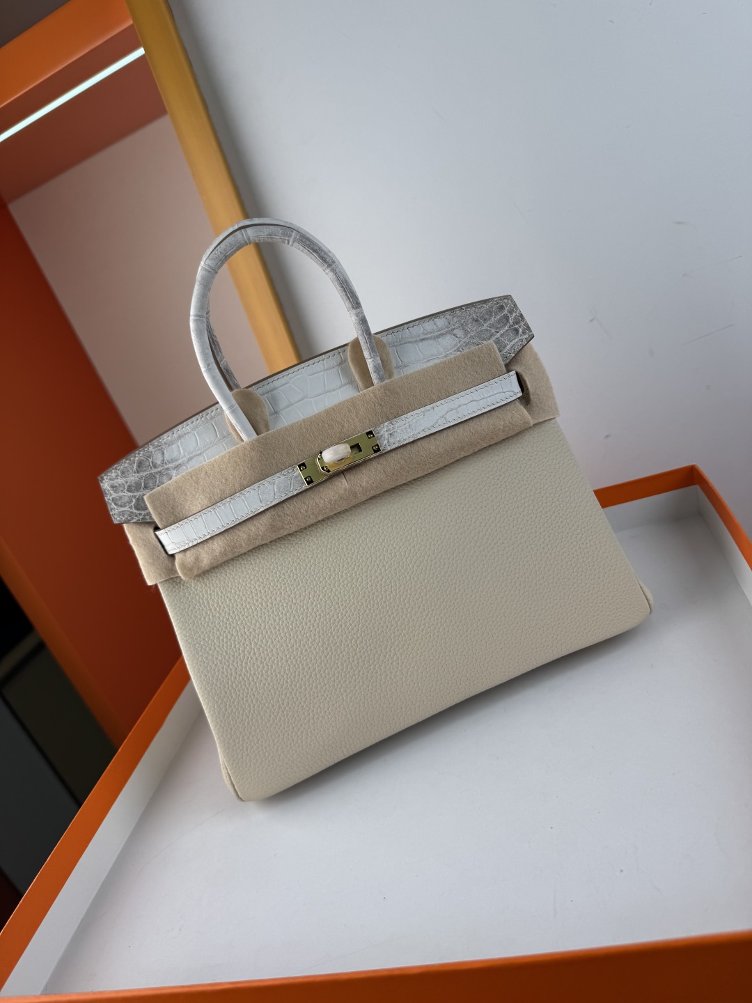 Hermes Birkin 25cm Touch Himalaya Togo Leather Bag with Gold Hardware 7 cmp i1750156289181 7997 0 5