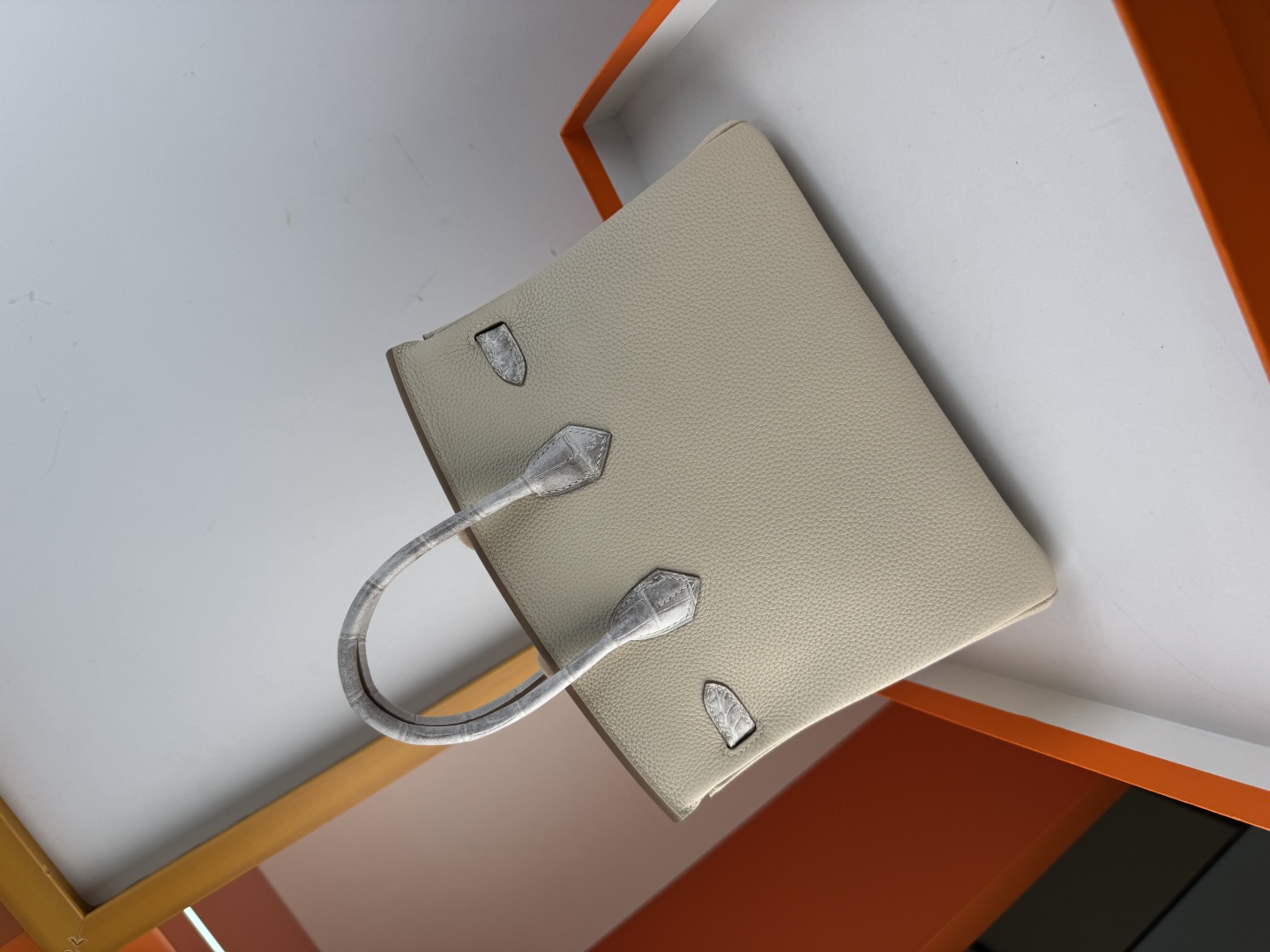 Hermes Birkin 25cm Touch Himalaya Togo Leather Bag with Gold Hardware 8 cmp i1750156311649 9888 0 6