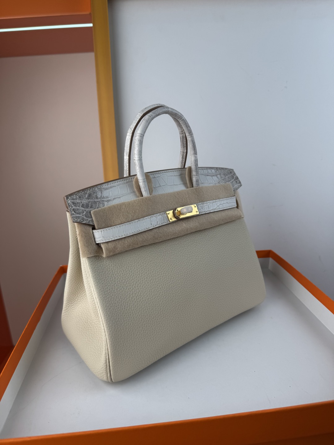 Hermes Birkin 25cm Touch Himalaya Togo Leather Bag with Gold Hardware 4 cmp i1750156341895 136 0 2