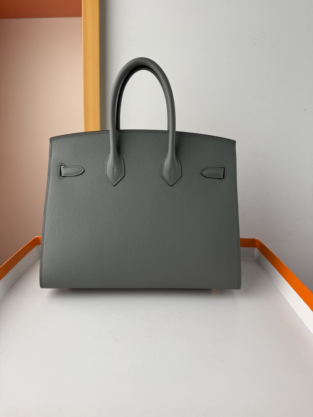 Hermes Style Beige Leather Bag Lookbook Reference image 2