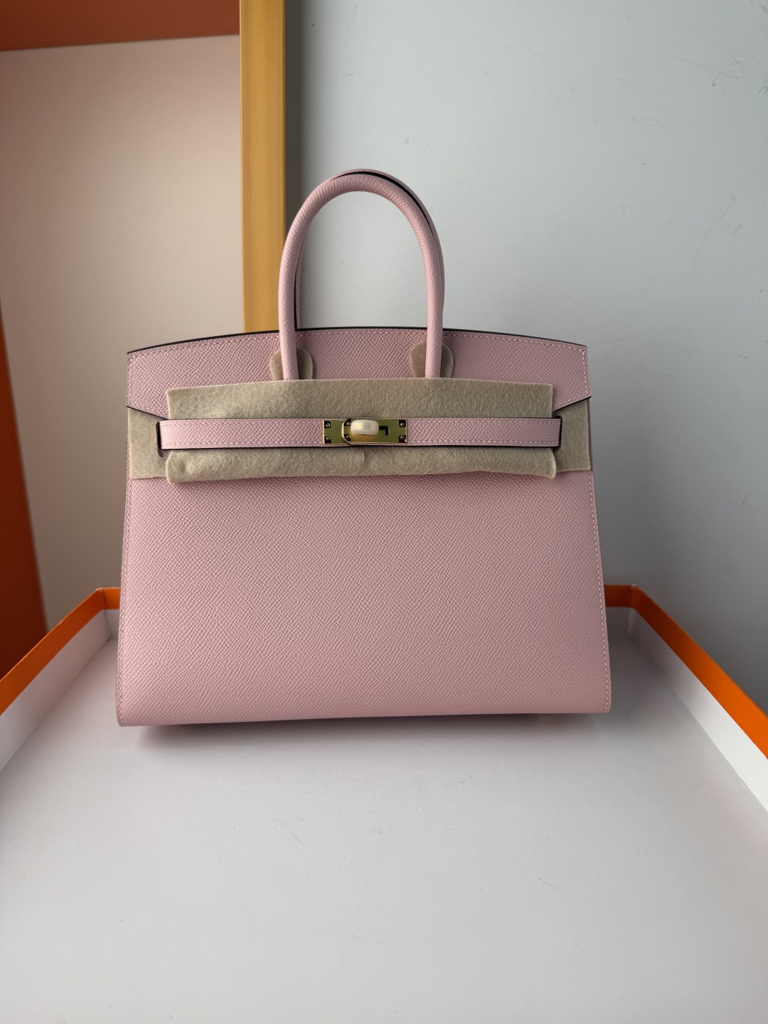 Hermes Style Pink Leather Bag Lookbook Reference image 1