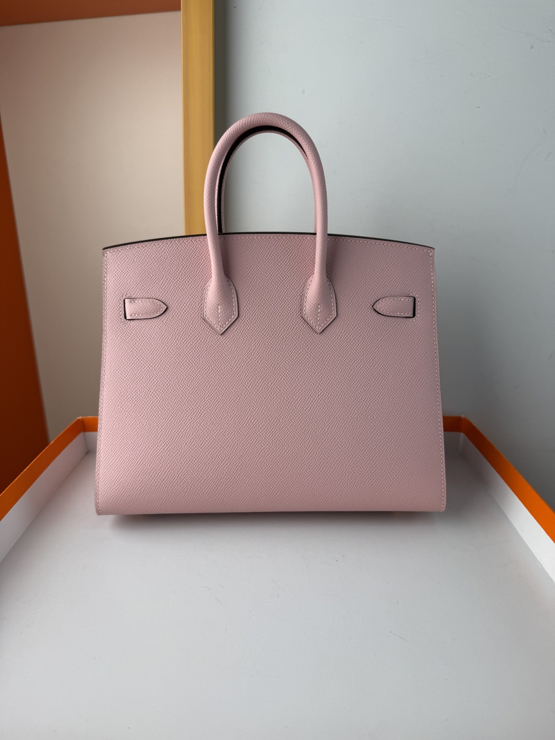 Hermes Style Pink Leather Bag Lookbook Reference image 2