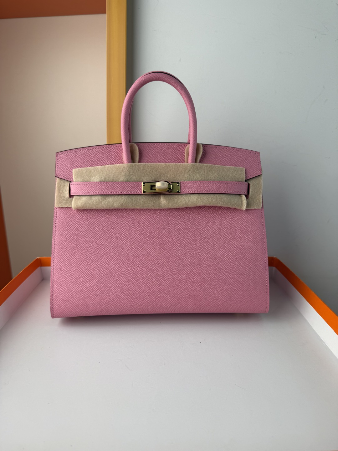 Hermes Style Pink Leather Bag Lookbook Reference image 1