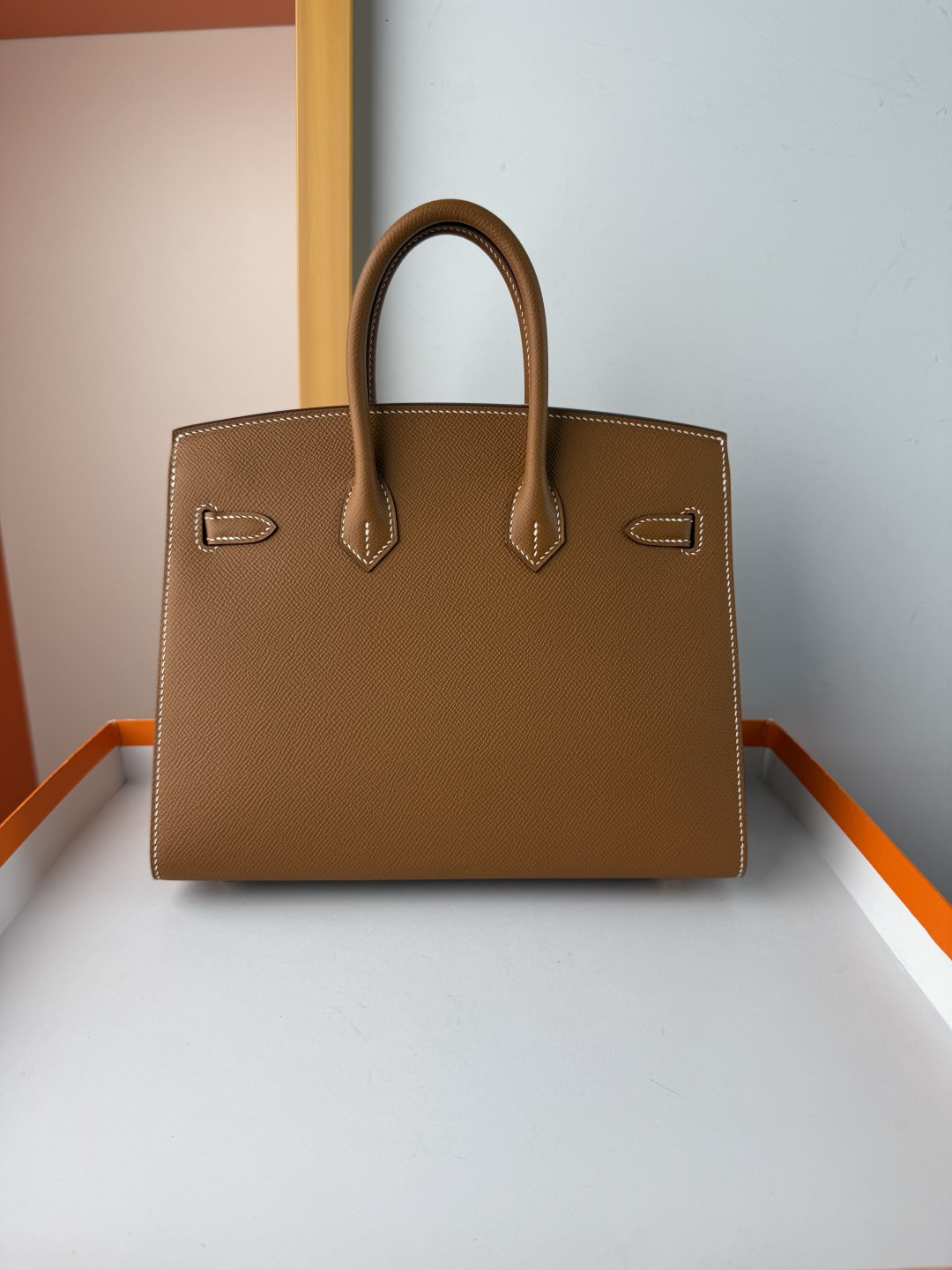 Hermes Style Brown Leather Bag Lookbook Reference image 2