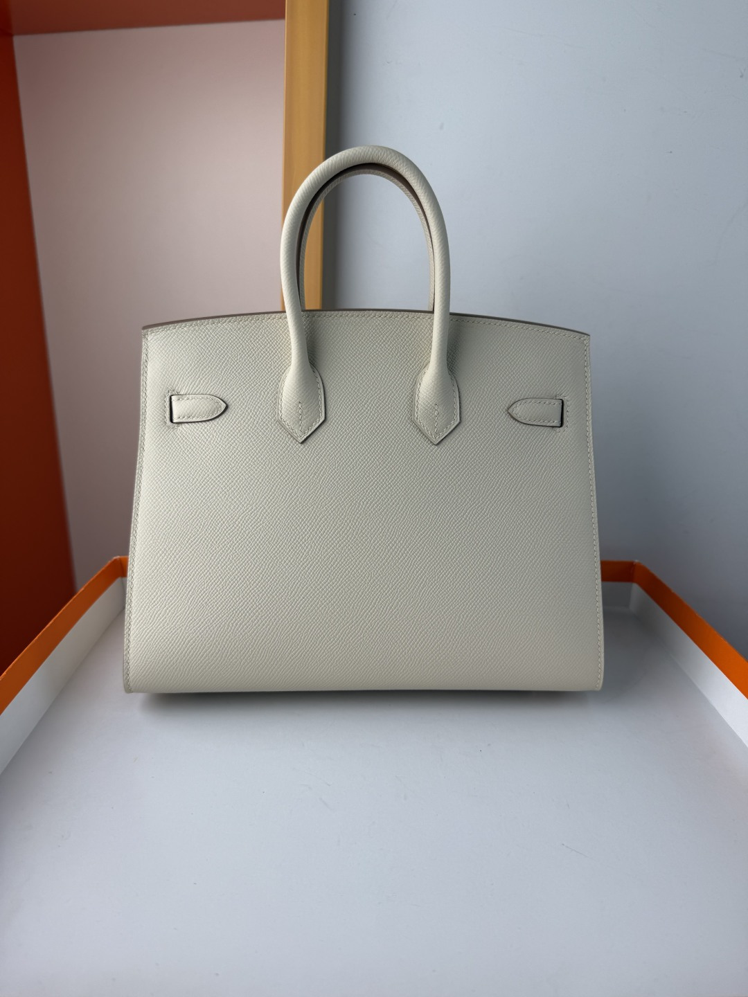 Hermes Style White Leather Bag Lookbook Reference image 2