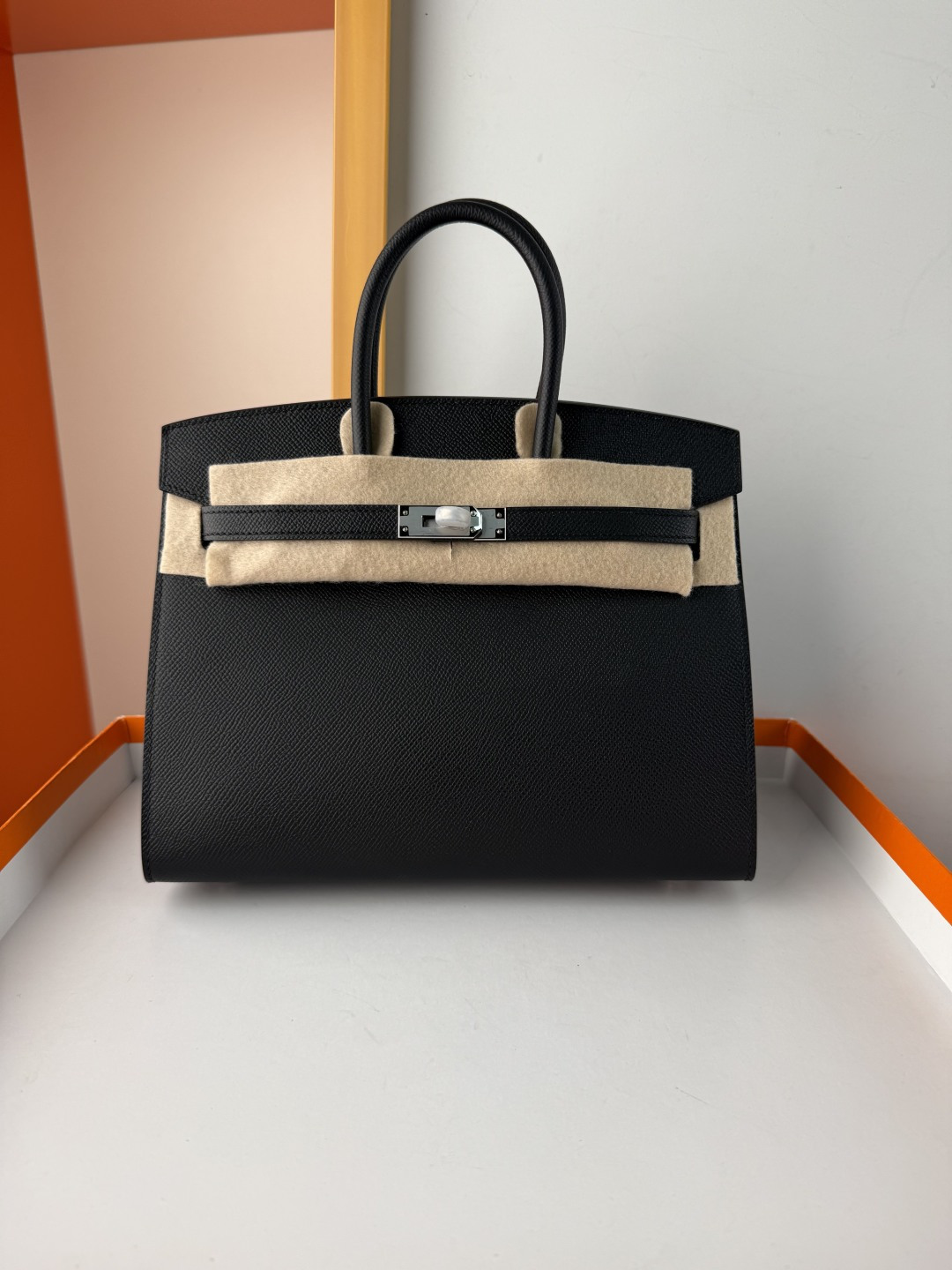 Hermes Style Black Leather Bag Lookbook Reference image 1