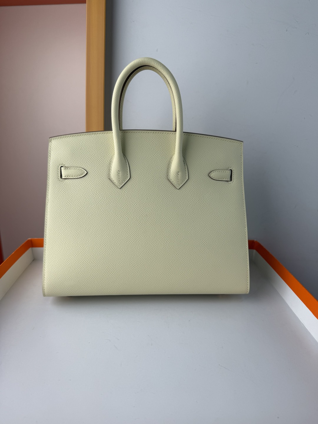 Hermes Style Beige Leather Bag Lookbook Reference image 2