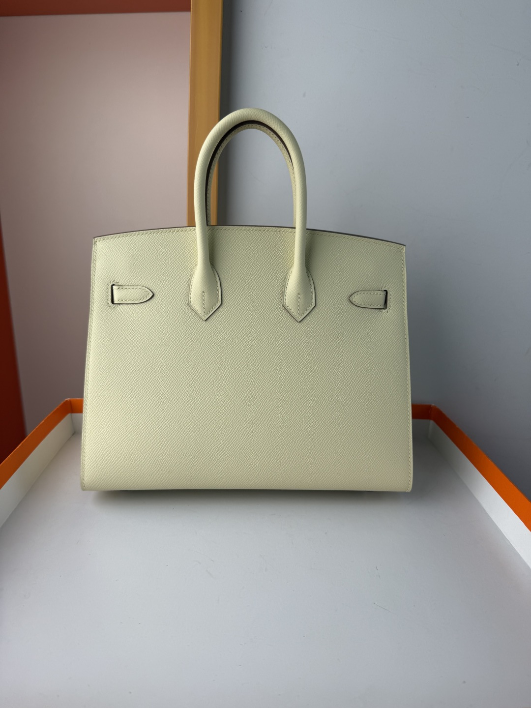 Hermes Style Beige Leather Bag Lookbook Reference image 2