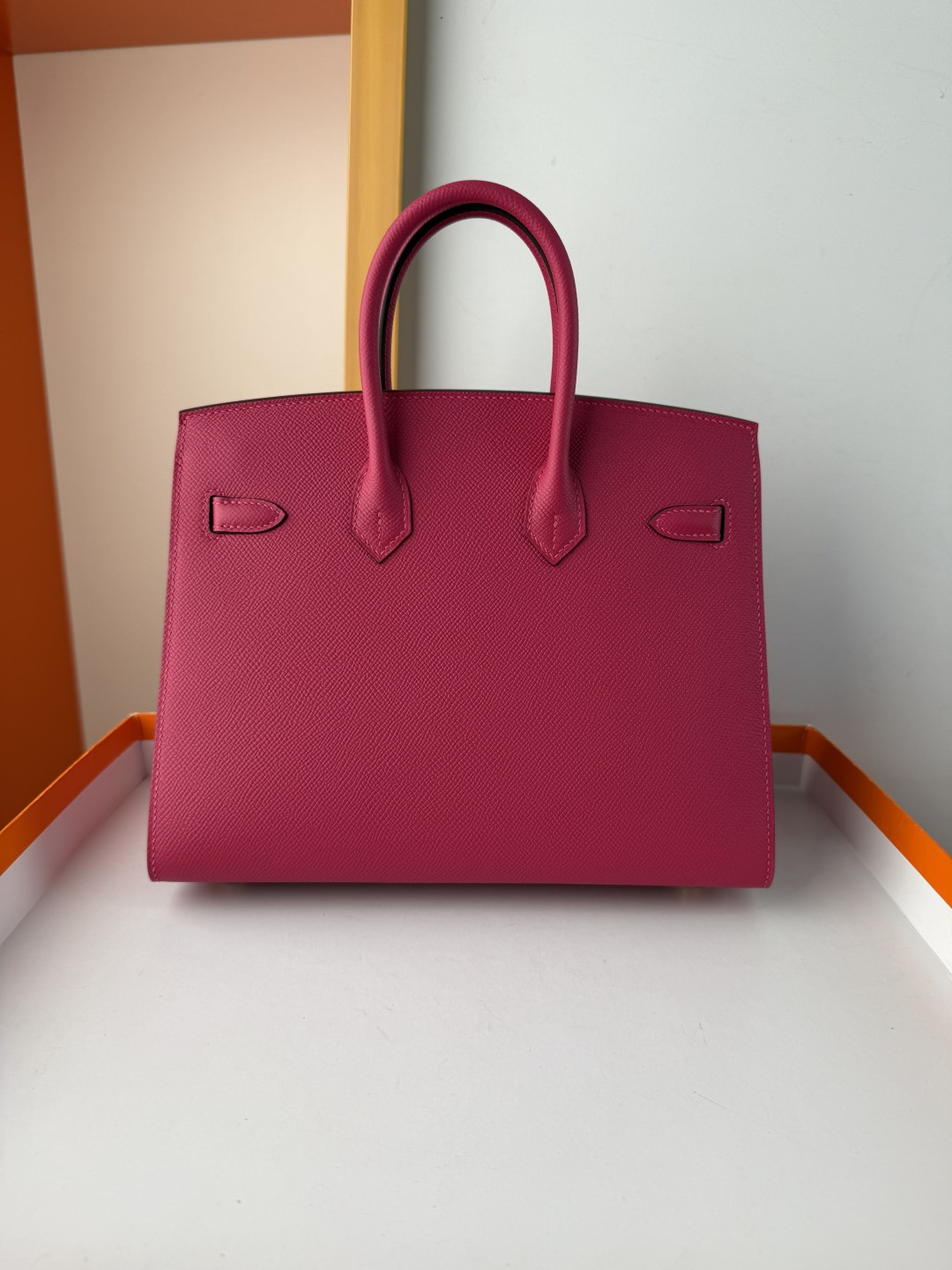 Hermes Style Pink Leather Bag Lookbook Reference image 2