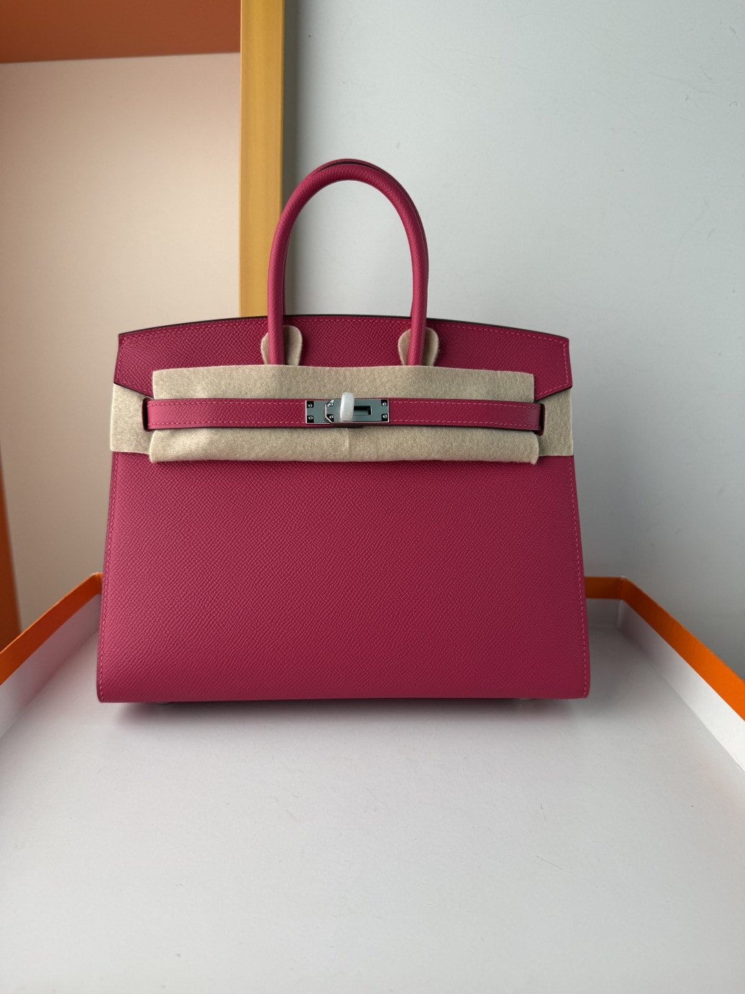 Hermes Style Pink Leather Bag Lookbook Reference image 1