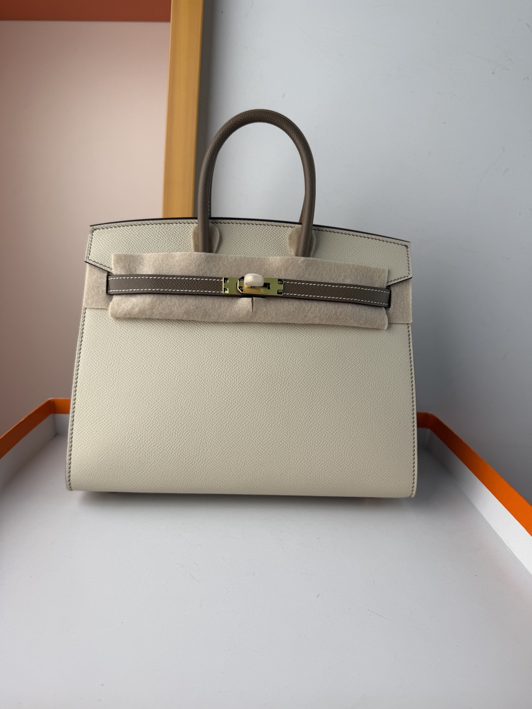 Hermes Style White Leather Bag Lookbook Reference image 1
