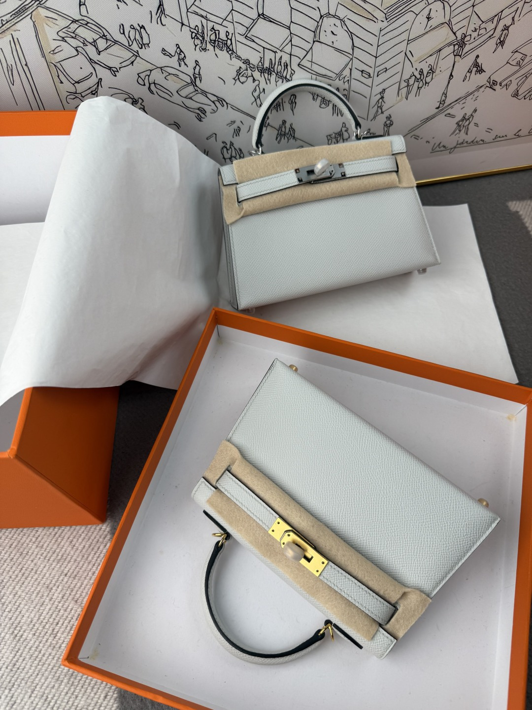 NO:717849,Kelly second generation 19cm original imported Esom leather [Holy Grail Blue] gold and silver buckle, hand-nailed, counter synchronized, fully hand-sewn with beeswax thread, pure steel hardware, in stock, Hermes, Hermes,19860909Kelly 二代 19cm 原厂进口Esom皮【圣杯蓝】金银扣 手工钉 专柜同步 全手工蜜蜡线缝制 纯钢五金 现货,爱马仕,hermes,Hermes,,Bag