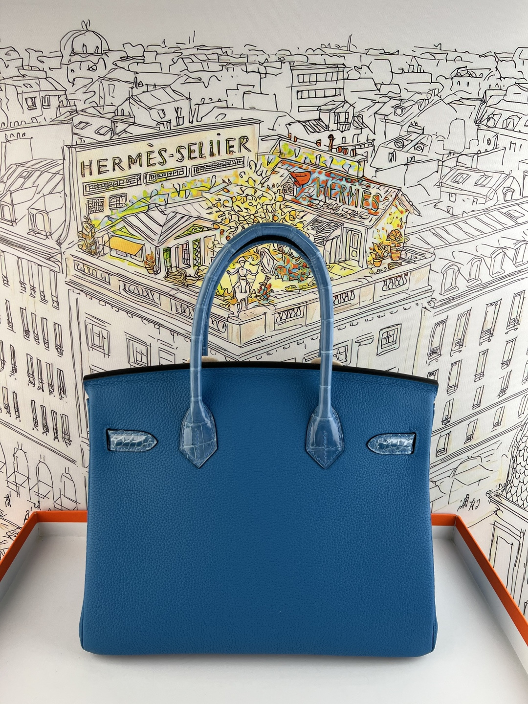 Сумка Hermès с крокодиловой кожей